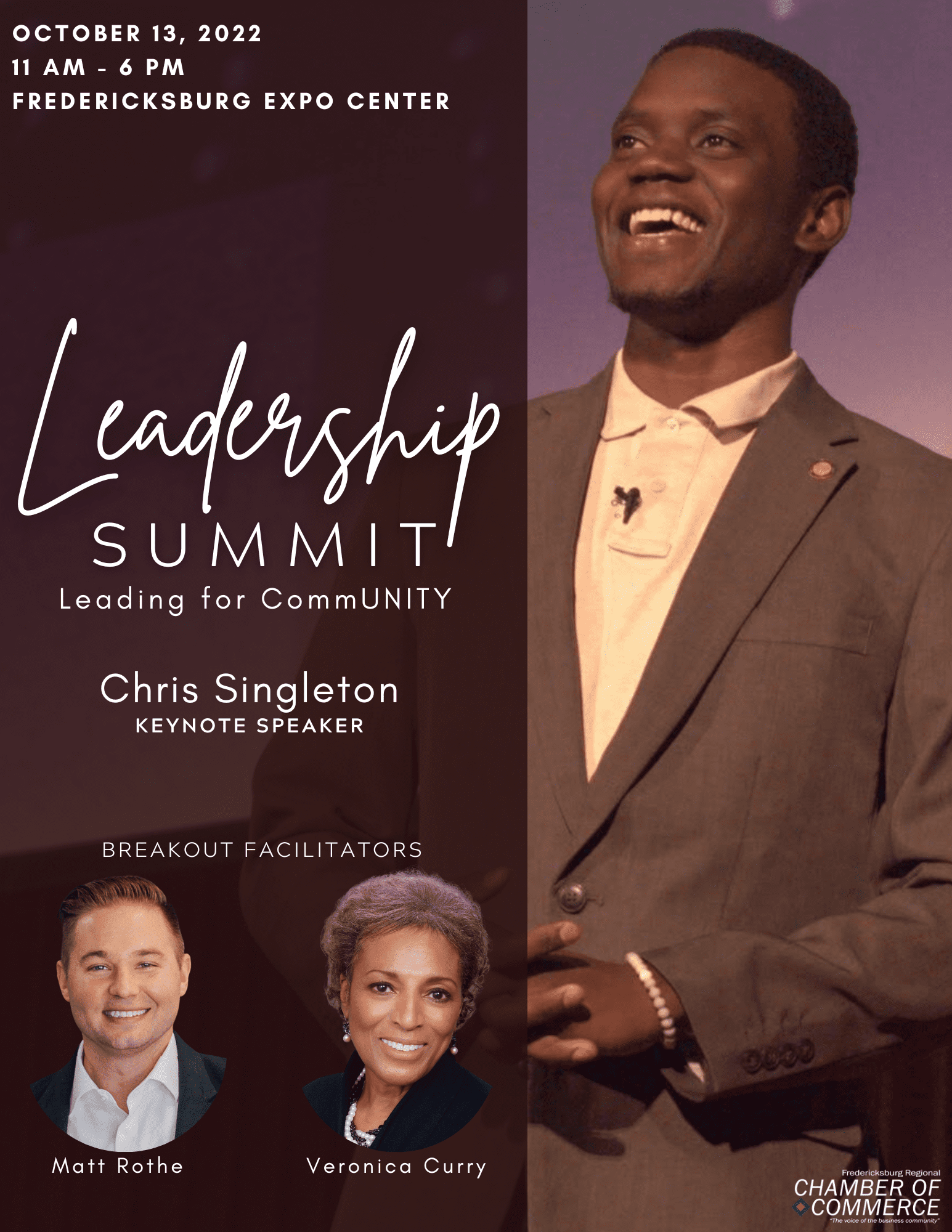 Leadership Summit with Keynote Speaker, Chris Singleton