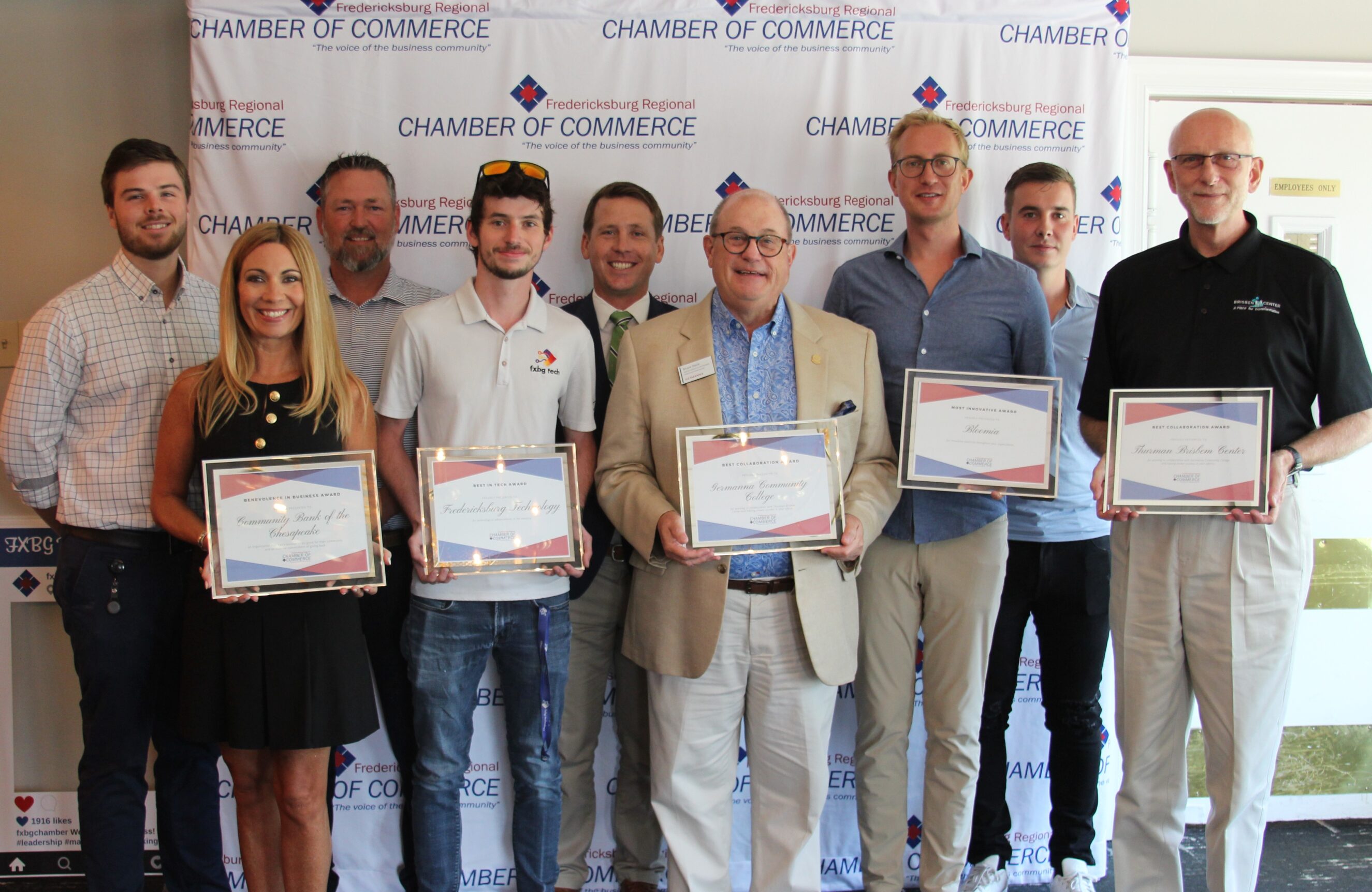 Fredericksburg Regional Chamber of Commerce Presents Local Businesses with We Mean Business Awards at Quarterly Meeting