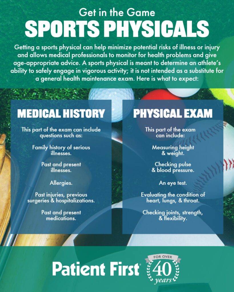 Get In The Game With Sports Physicals At Patient First Fredericksburg
